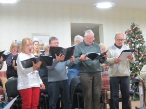 Not lonely here: singing Christmas Carols at Pilgrim Gardens