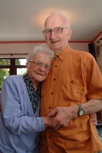 Babs, aged 100, Ron aged 103